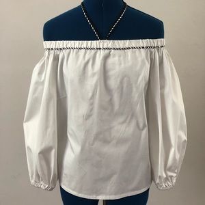 Alexis Strapless White Top